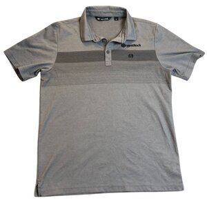Travis Mathew Mens Shirt Large Golf WestRock Gray Polo